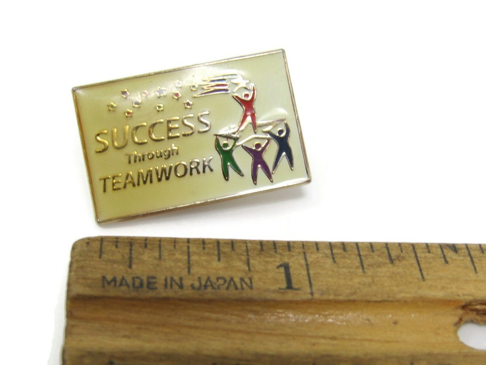 Success Through Teamwork Pin