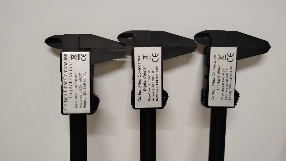 3 Fine Source Carbon Fiber Composite Digital Caliper 150 mm 6". (00)