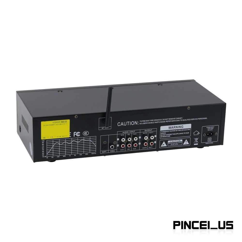 EQ8000 220V Green LED EQ Equalizer Bluetooth5.4 Digital Audio Decoder Processor