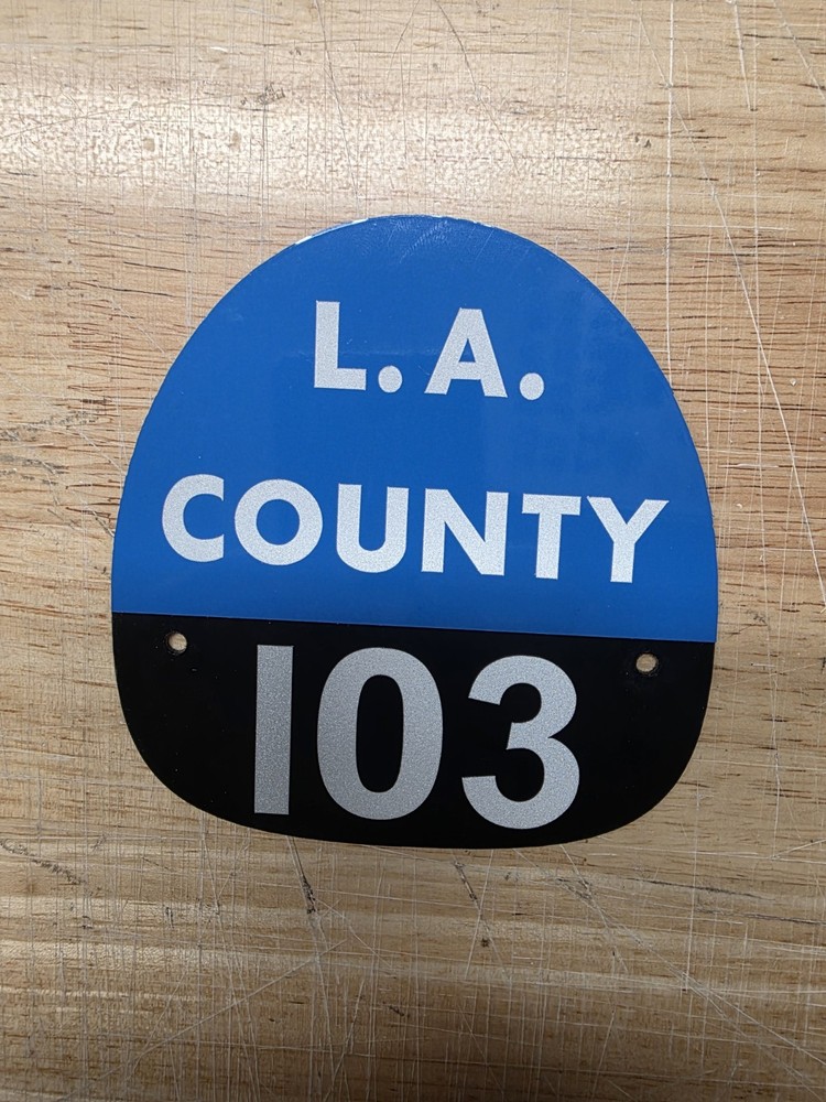 LA COUNTY 103 FIRE HELMET SHIELD