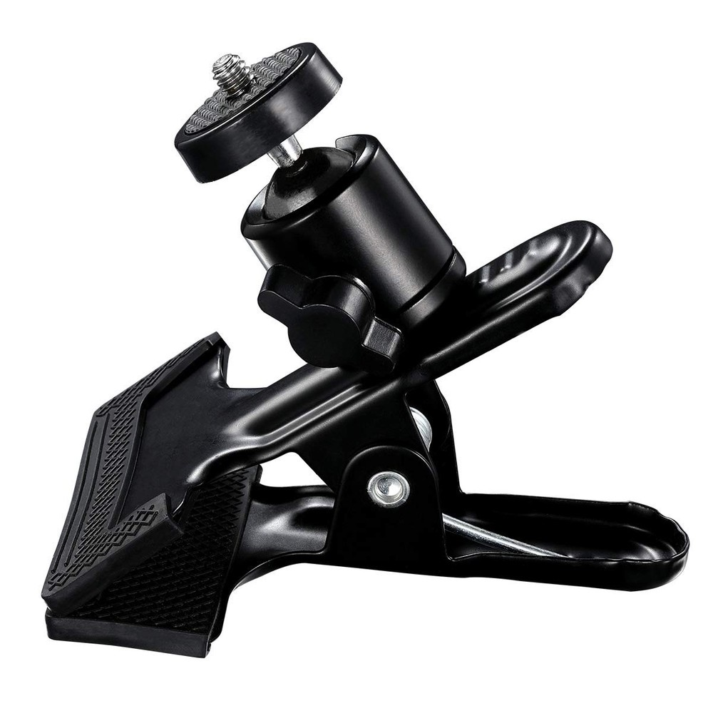 SUPON Multi-Function Tripod Clip Clamp Flash Holder Mount with 360 Black