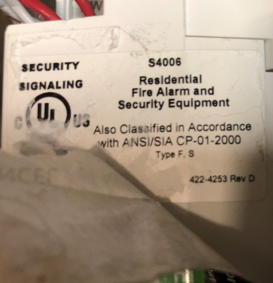 Residential Fire and Security Equipment - Alarm system
