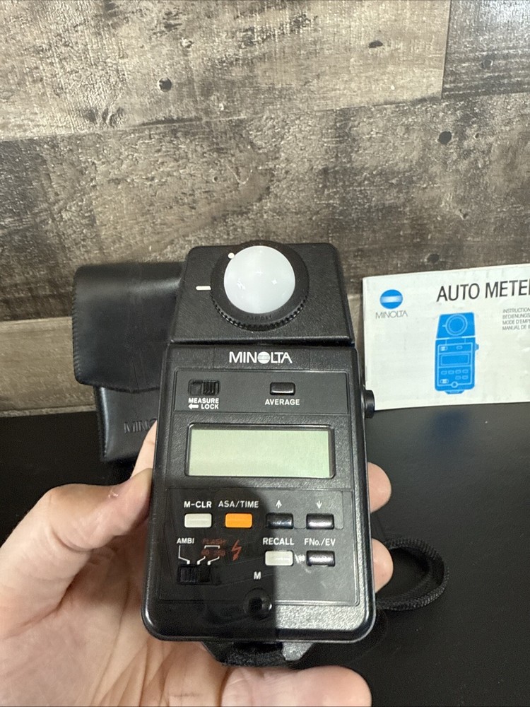 Minolta Auto Meter IIIF - w/ Case & Manual / Untested/Dead Battery