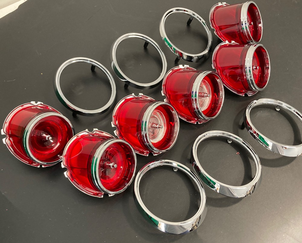 1965 Impala Ful-Size Tail Light & Back up lens Assembly Set