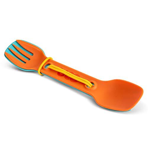 2 Pack Utility Spork Combo Spoon-Fork Utensil for Camping Backpacking Picnics