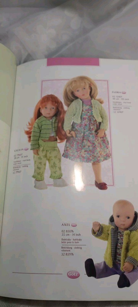 Gotz Doll Hard Cover Catalog 2002 Collection