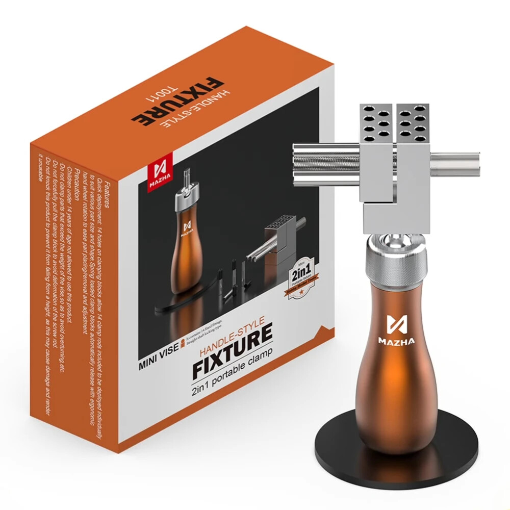 MAZHA Handheld Clamping Vise Detachable Split Portable Model Making Craft Tool