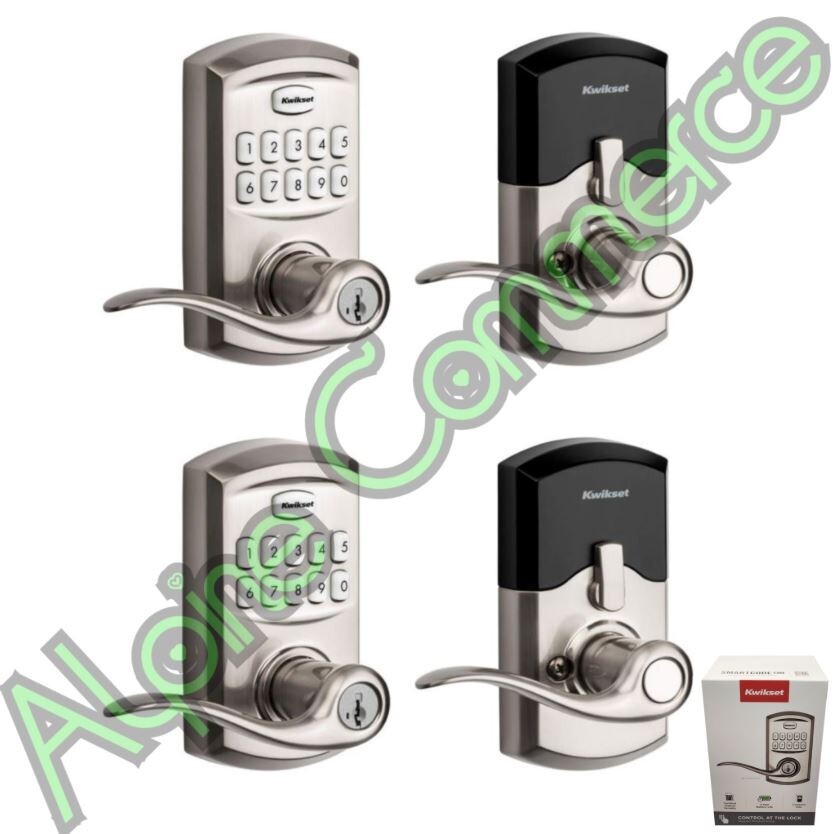 *2-Sets* Kwikset SmartCode 917 Keyless Keypad SmartKey Satin Nickel 99170-001