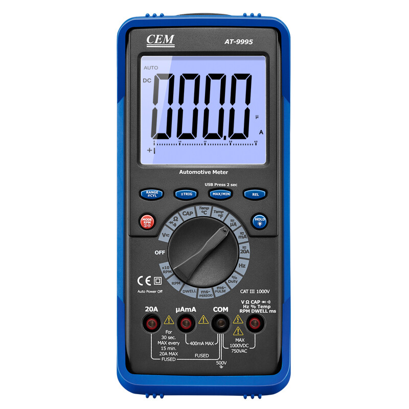 CEM AT-9995 Professional Automotive DMM with USB Interface LCD Display ✦KD