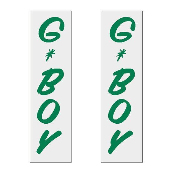 G-BOY Script - GREEN Vertical decal pair