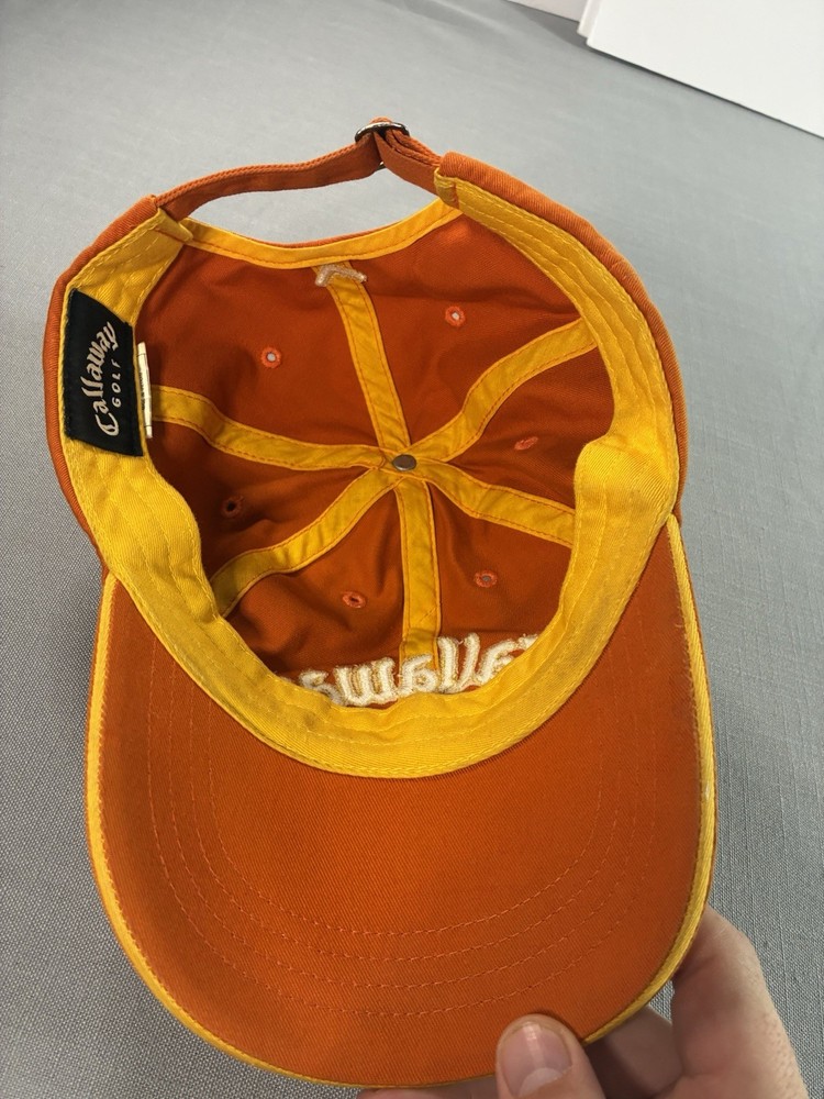 Callaway - Golf - Adjustable Strapback Orange Cap - Dad Hat