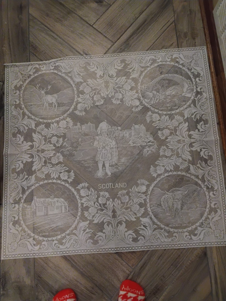 lace wall hanging, Scotland