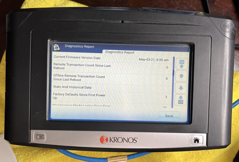 Kronos 8609100-007 InTouch 9100 Time Clock tested