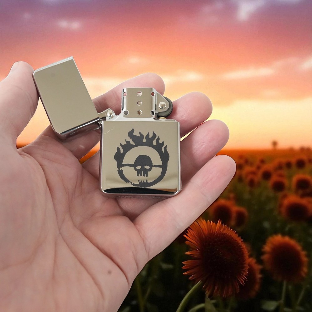 Lighter - Skull Branding High Polish Chrome