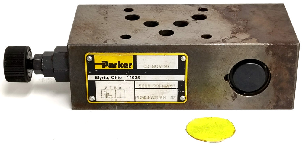 PARKER PRESSURE REDUCING VALVE 3000 PSI MAX PRM3PA25KN