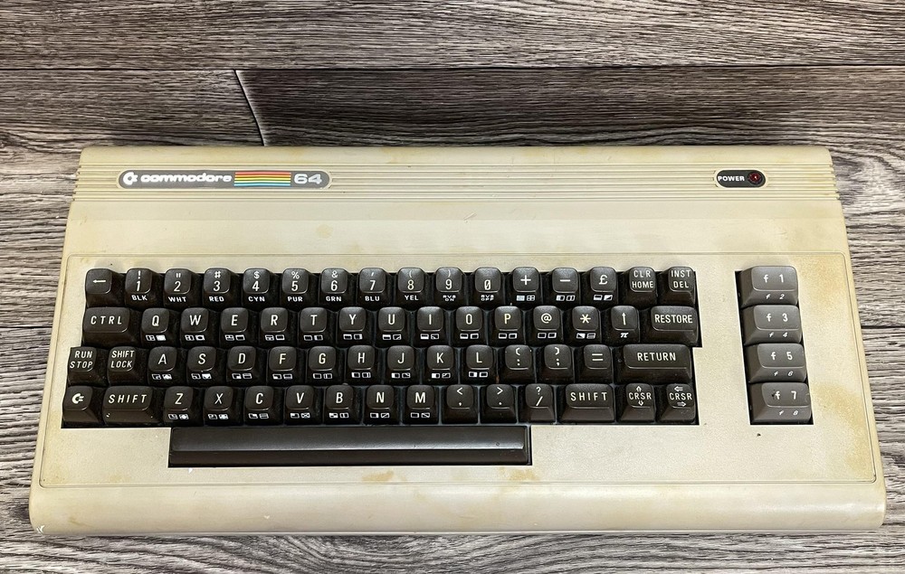 Vintage Commodore 64 Home Computer System C2N Cassette PSU Box Book Bundle