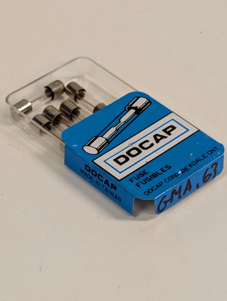 GMA 0.63 AMP FAST ACTING FUSE