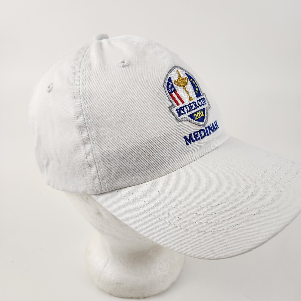 RYDER CUP 2012 MEDINAH Golf Dad Hat Cap White OSFA Ahead