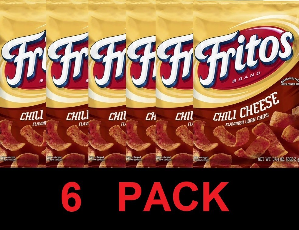 FRITOS Chili Cheese Corn Chips 9.25 oz Bag - 6 PACK