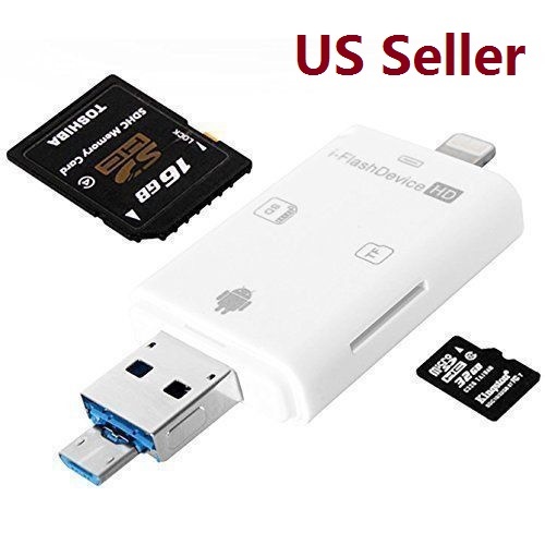 iFlash Drive USB Micro SD/TF SDHC Card Reader Adapter for iPhone iPad