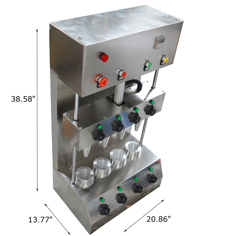 New 110V Commercial Automatic Pizza Cone Forming Machine Ice Cream Cone Maker