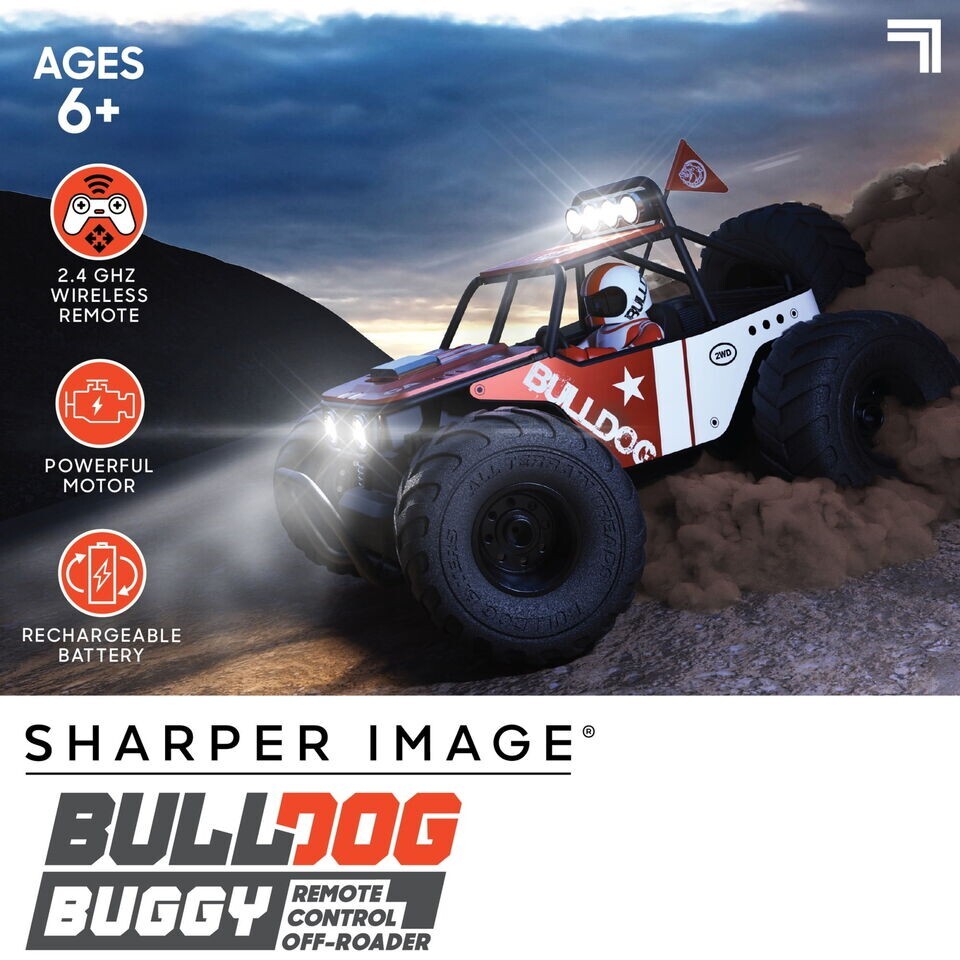 Bulldog Buggy Remote RC Control Off-Roader, Wireless Sharper Image Toy Control