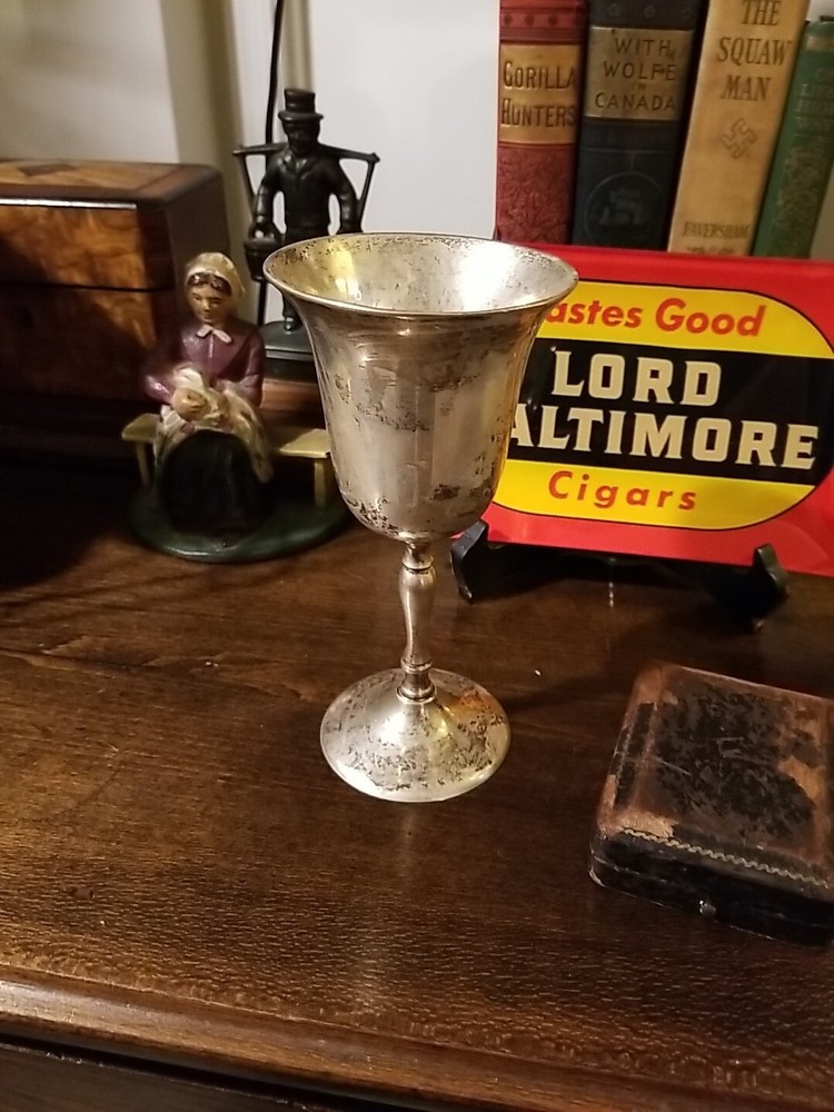 Antique EPNS Wine Goblet - India