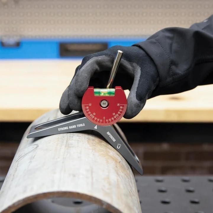 Magnetic Pipe Centering Tool - 360° Rotatable Dial - Aluminum