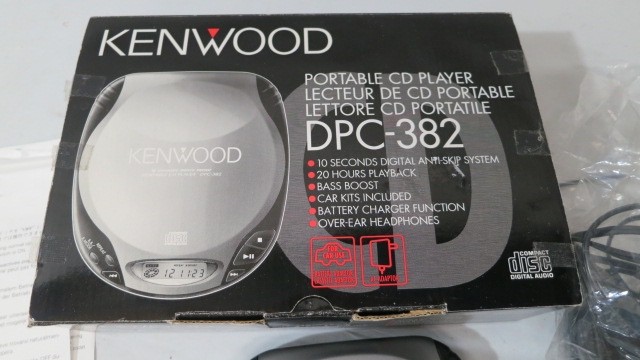 Kenwood DPC-382 Potable CD Player with Accessories