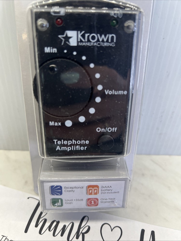 Krown In-Line Telephone Volume Amplifier X35