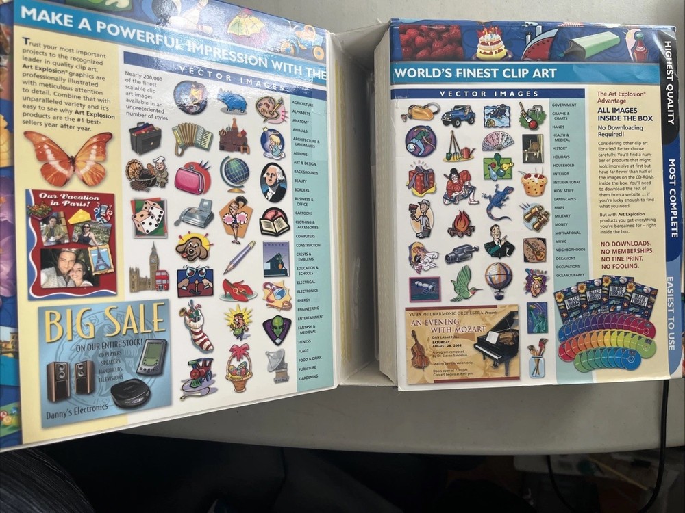 ART EXPLOSION 800,000 Clip Art Library Software PC 34 CD Image Graphics