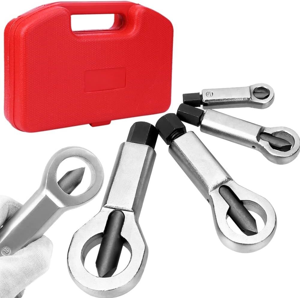 9-27mm Nut Splitter Breaker Set Nut Remover Extractor Adjustable Cracker Tools