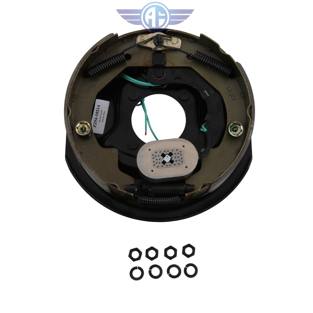 Four Electric Trailer Brake 10"x2-1/4" Self-Adjusting Assembly 3500 lbs