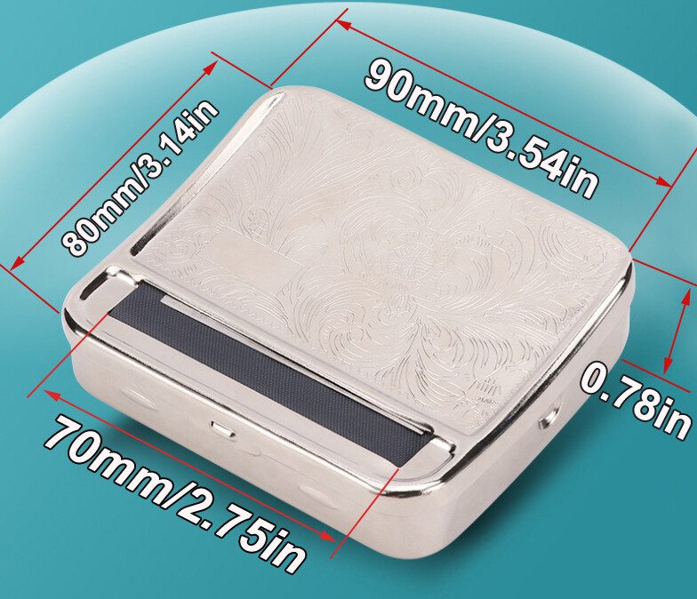 Automatic Tobacco Roller Box Cigarette Roll Rolling Machine Stainless Steel Case