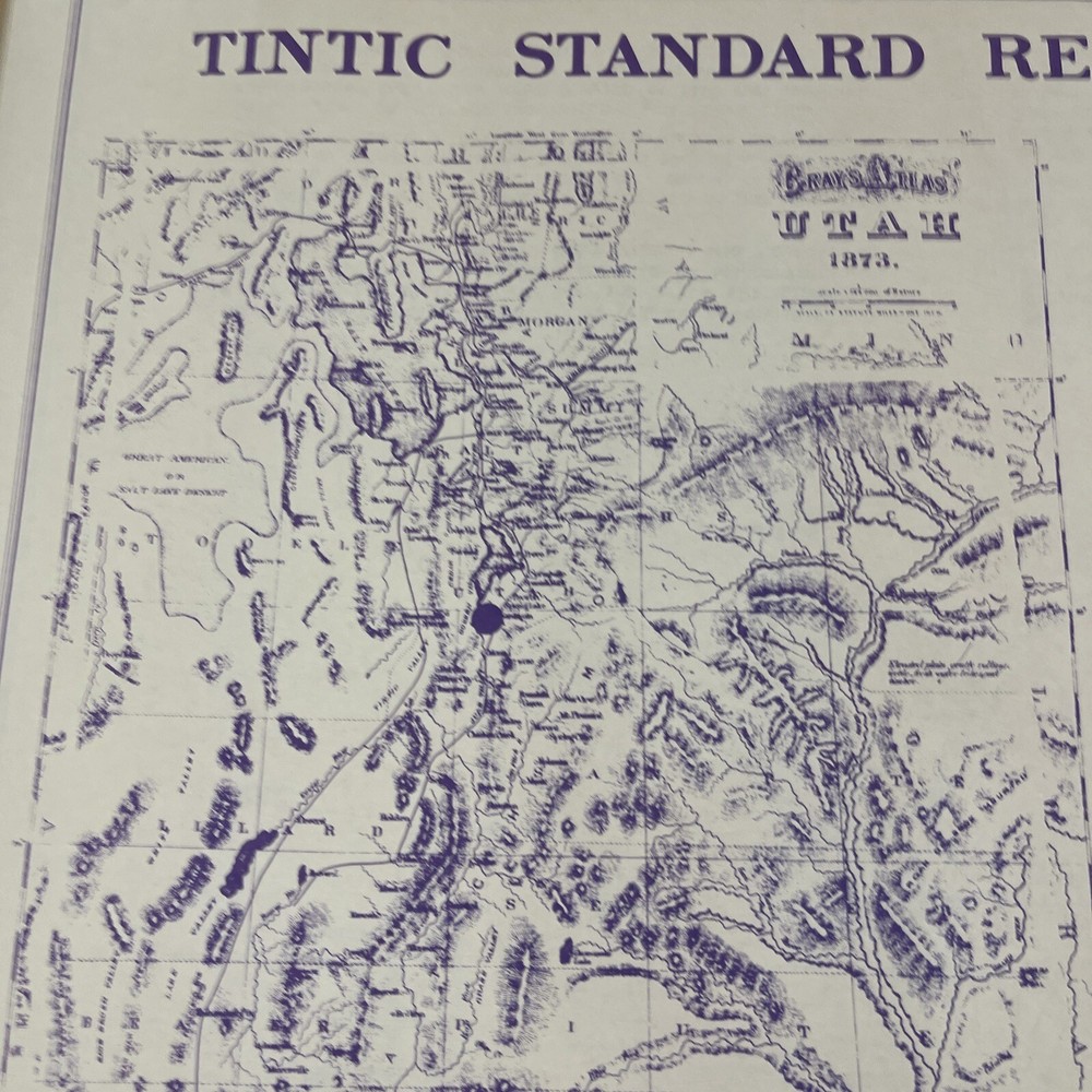 Eureka Utah Tintic Standard Reduction Mill Blueprint Plan Engineering Vtg Mining