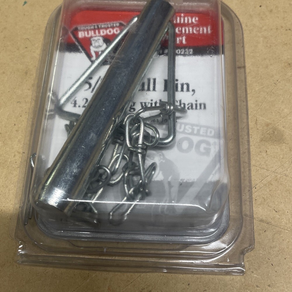 Bulldog 500232, 5/8'' Pull Pin , 4.25'' Long With Chain