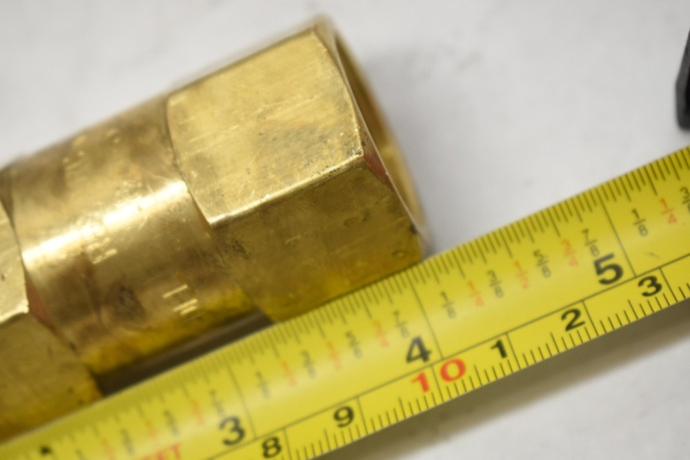 Rexarc Brass Inline Check Valve Male - Female Threaded Pipe Flow Adapter Fitting
