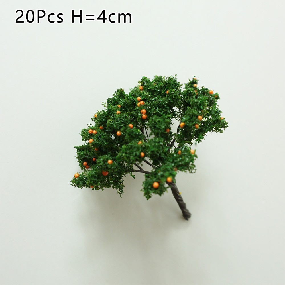 DIY Model Trees O Scale 20 Pcs Architecture Tree Orange Fruit Tree Model Replace