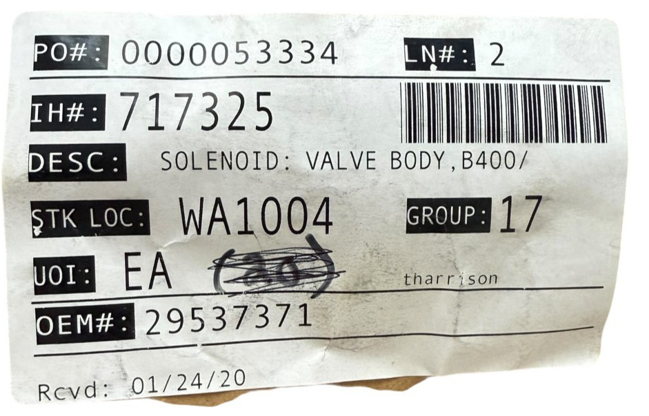 29537371 Allison Genuine Solenoid