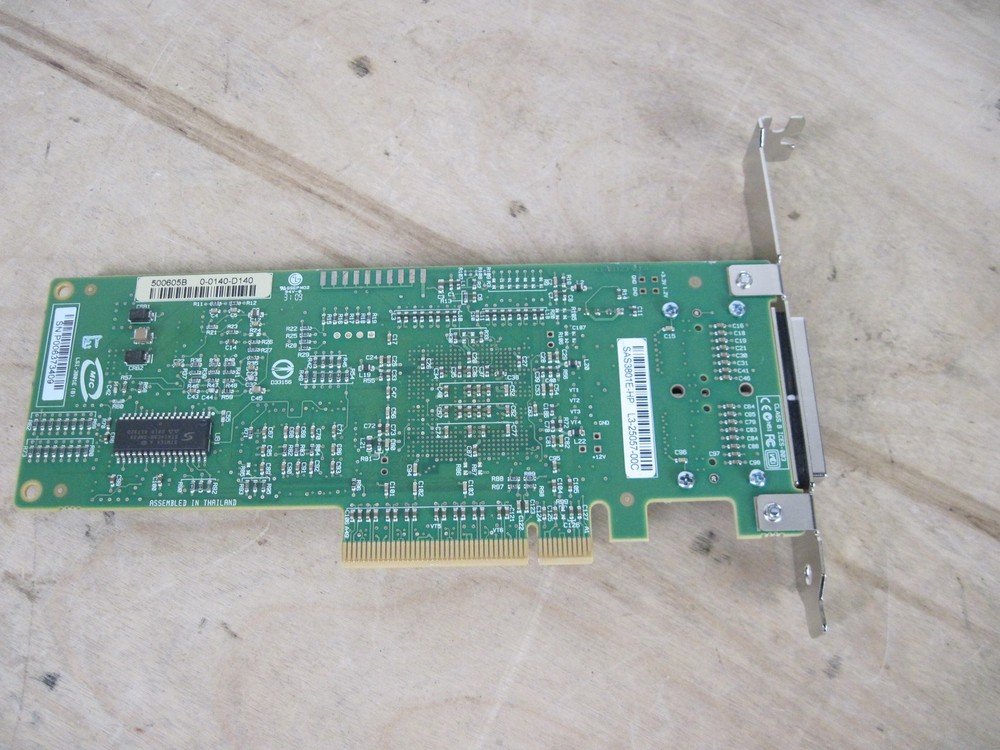 HP LSI SAS3801E-HP PCI Express SAS RAID Controller Card Dual Port Server Adapter
