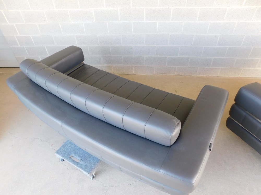 Divan Italia Contemporary Modern Leather Sofa Set