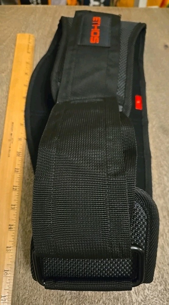 Ethos weight lifting belt Size L Adjustable See All Pics And Description