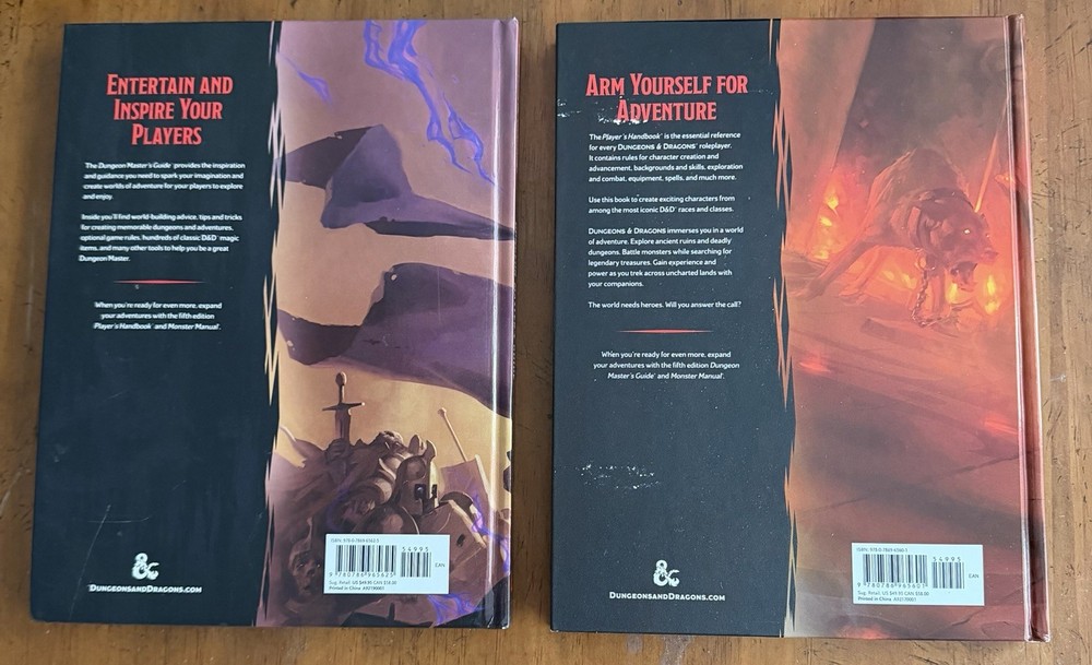 Dungeon Master Guide And Players Handbook Bundle New