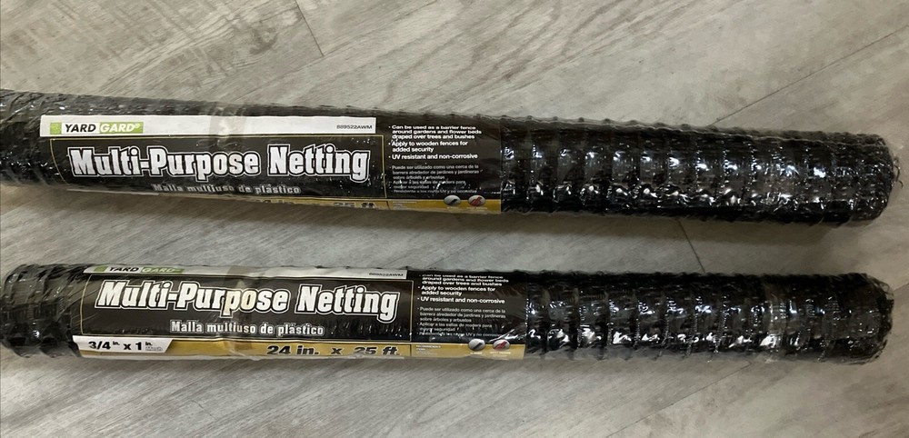 2 rolls Yard Gard Multi-purpose netting 24” x 25’ 889522AWM