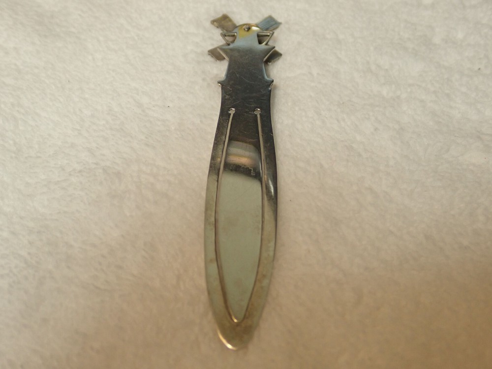Dutch solid silver or sterling windmill book mark