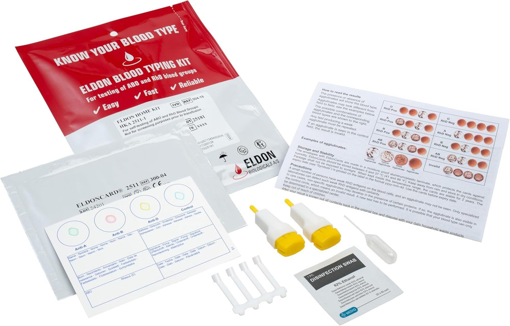 Blood Type Test Kit - Safe, Easy, and Accurate Results!