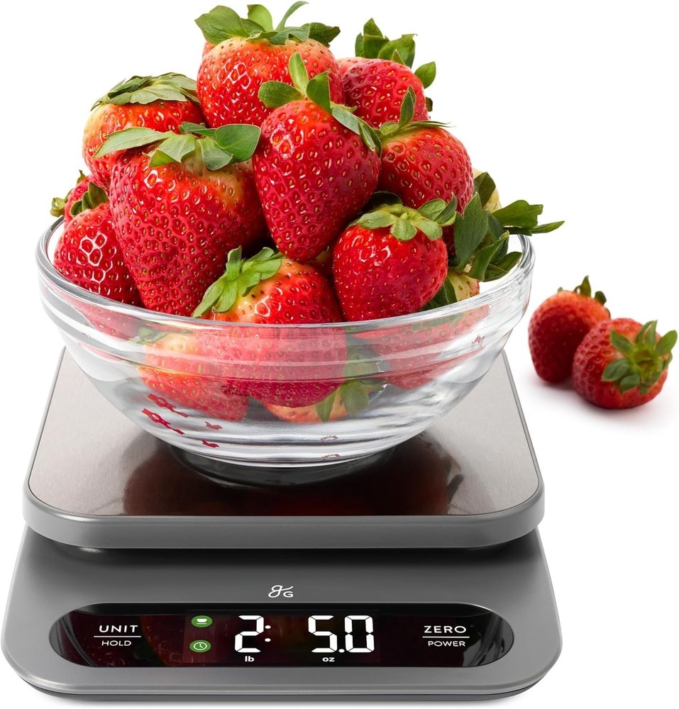 Compact Kitchen Scale with Hi-Def Display - 22lb Capacity, Ideal for Sourdough