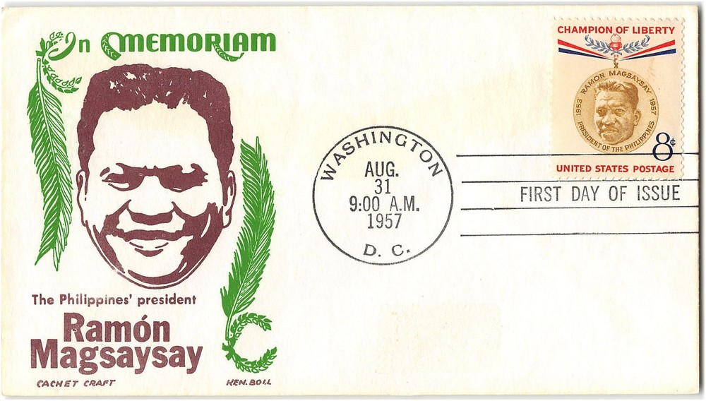 US #1096 First Day Cover (FDC), 1957