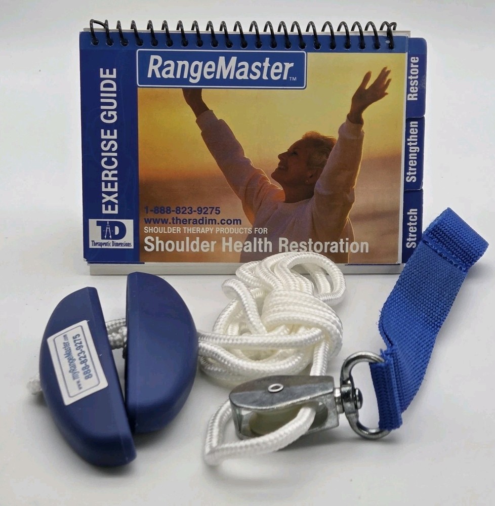 Therapeutic Dimensions Shoulder Pulley Door Strap RangeMaster & Exercise Guide