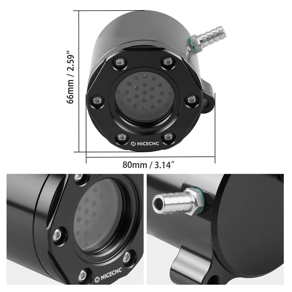 NICECNC External Breather Kit For Harley Electra Glide Standard FLHT 2017-2022